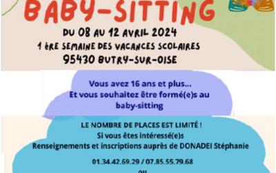 Stage de baby-sitting 2024