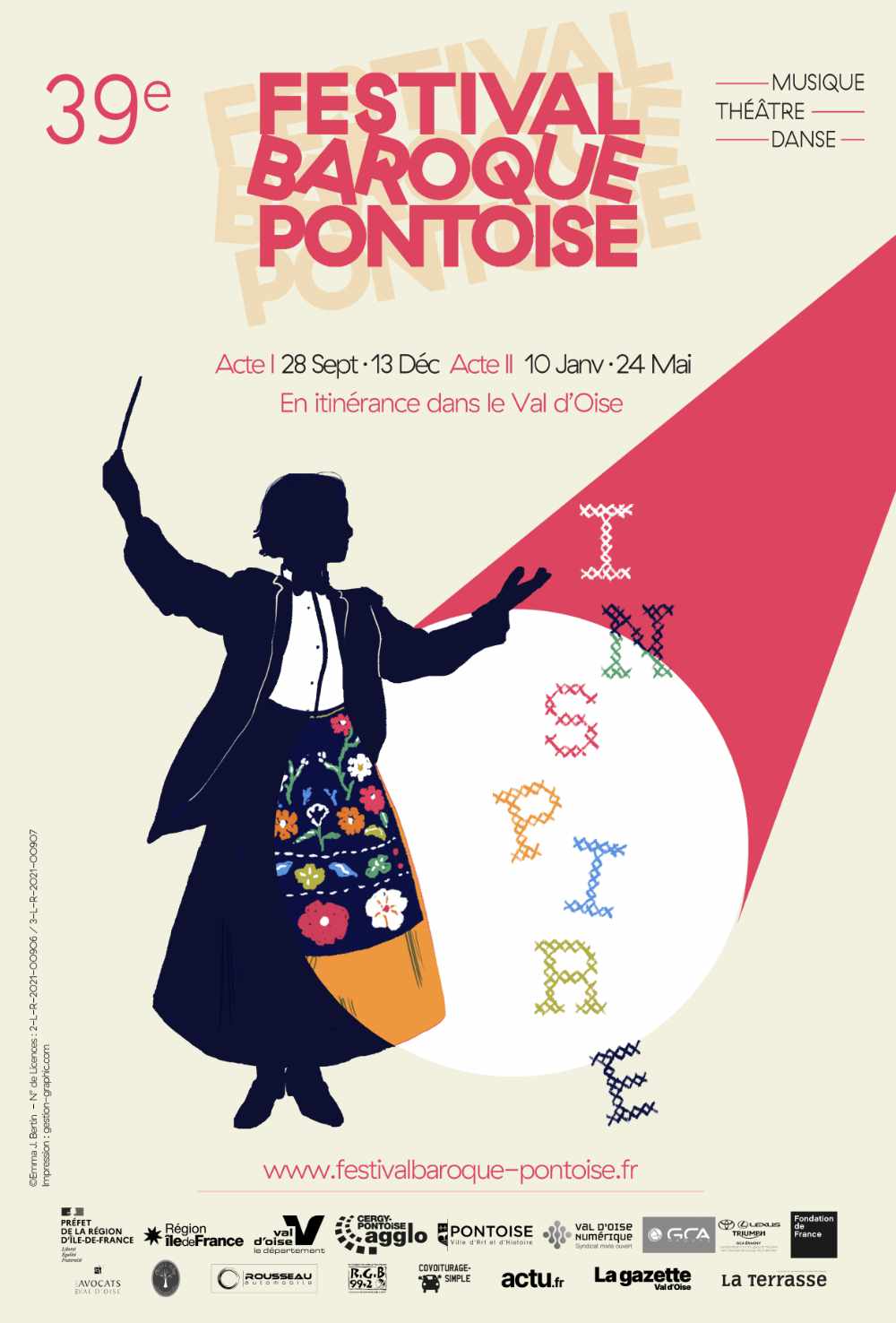 Affiche Officiel du Festival Baroque de Pontoise- ACTUALITE