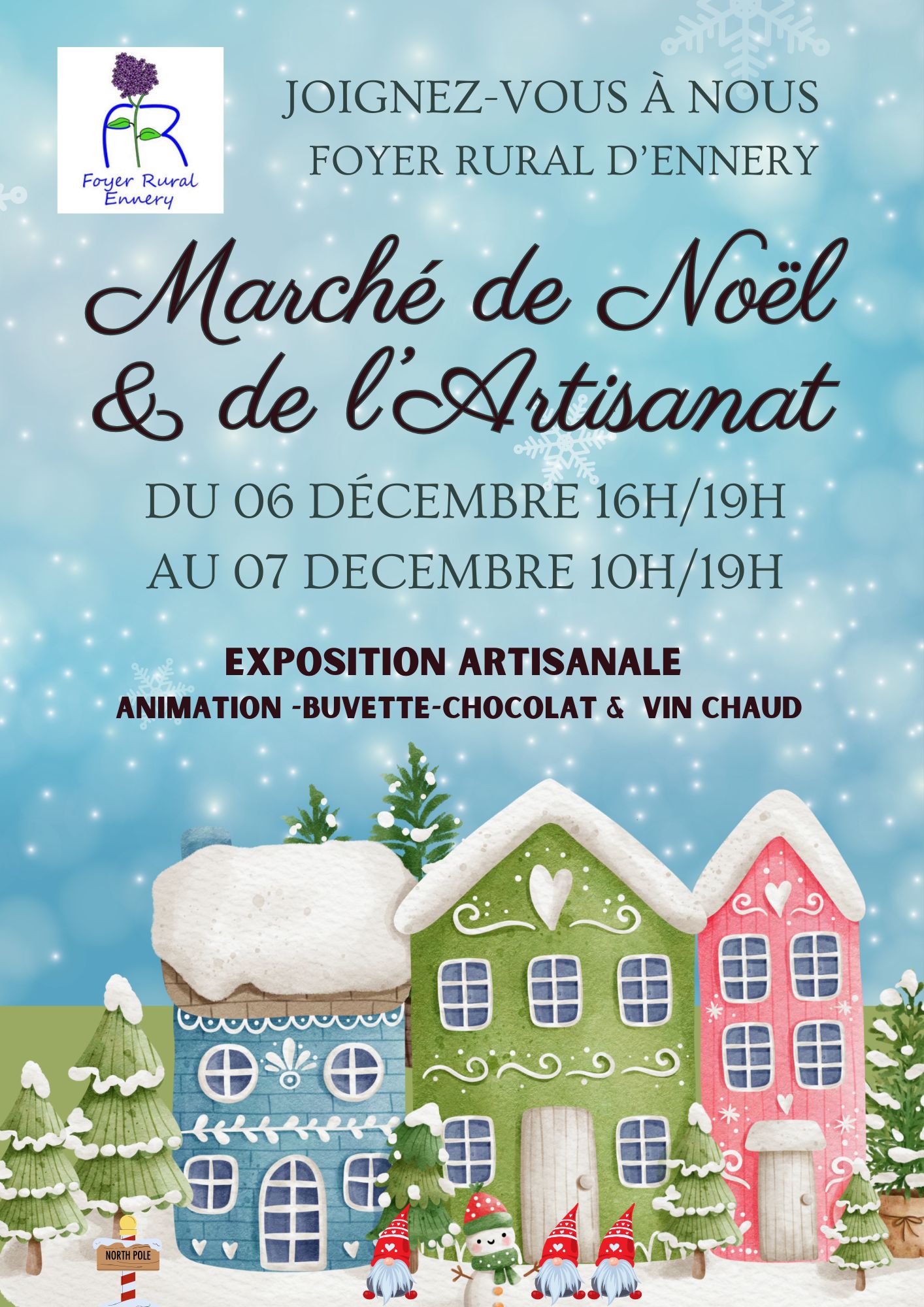 Affiche du marché de Noël 2024