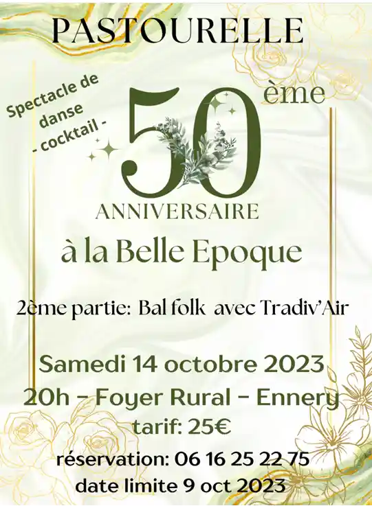 Foyer Rural - Affiche 50 ans de Pastourelle